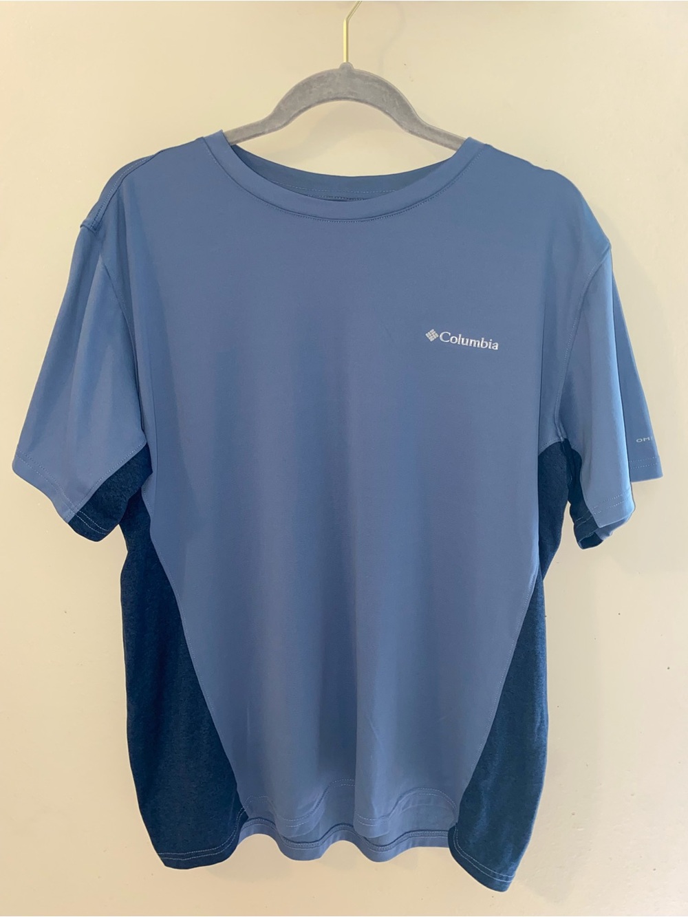 Columbia Men's Short Sleeve Omni-Freeze Blue Performance Tee
